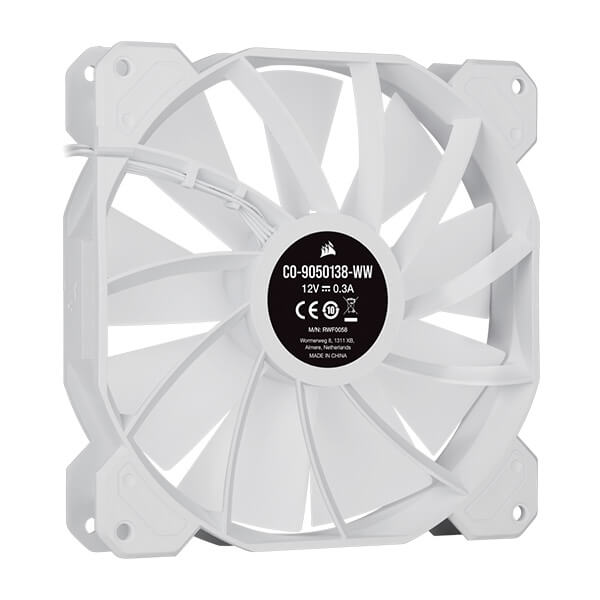 Corsair iCUE SP140 RGB Elite White Cabinet Fan (Single Pack)